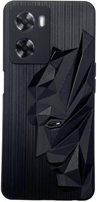 PrintCzar Back Cover for Oppo A57, OPPO A57s, OPPO A57 2022, OPPO A77, OPPO A77s, OPPO A57e(Black, Camera Bump Protector, Pack of: 1)