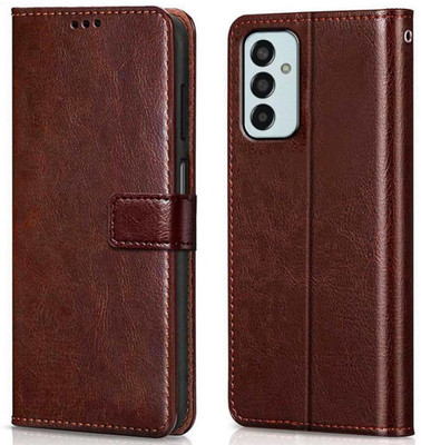 Coverage Flip Cover for SAMSUNG Galaxy F54 5G(Brown, Magnetic Case, Pack of: 1)