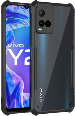 ONCRAVES Back Cover for vivo Y21(Black, Shock Proof, Pack of: 1)
