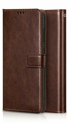 Cellshop Flip Cover for OPPO Reno 4 Pro(Brown, Magnetic Case)