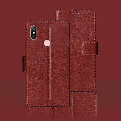 Kalua Mall Flip Cover for Mi Redmi Note 6 Pro(Brown, Pack of: 1)
