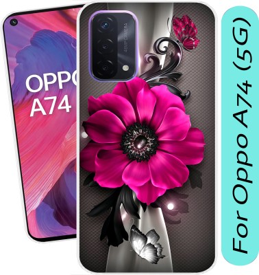 Unitrend Back Cover for Oppo A74 (5G)(Transparent, Flexible, Silicon, Pack of: 1)