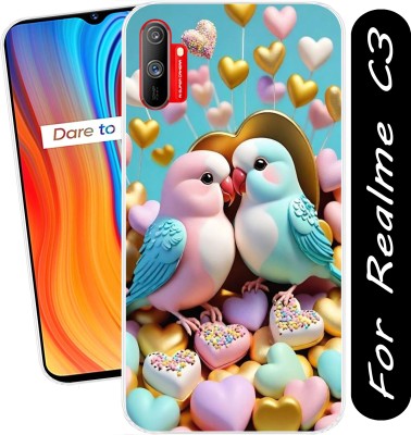 Unitrend Back Cover for Realme C3(Transparent, Flexible, Silicon, Pack of: 1)