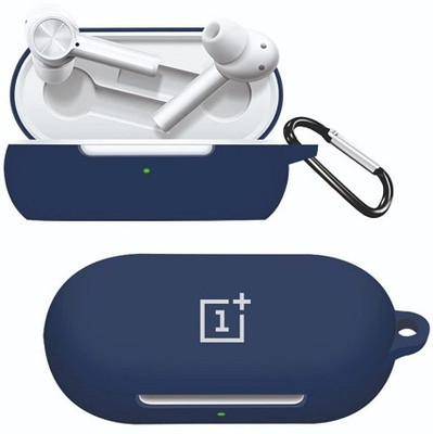 ONMART Silicone Press Stud Earbuds Case For Oneplus Buds Z(BLUE)