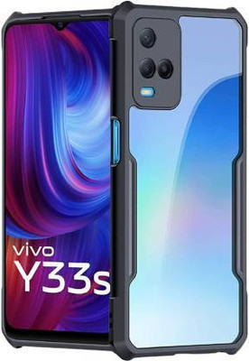 PrintCzar Back Cover for Vivo Y21 2021, Vivo Y21s, Vivo Y33s, Vivo Y21T 4G, Vivo Y21E, Vivo Y33T, Vivo Y33E(Black, Shock Proof, Pack of: 1)