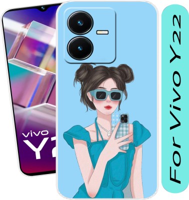 SmartGoldista Back Cover for Vivo Y22(Multicolor, Flexible, Silicon, Pack of: 1)