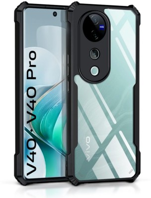 FwellT Back Cover for Vivo V40 5G, Vivo V40 Pro 5G(Transparent, Grip Case, Silicon)