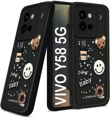 Seetu Back Cover for Vivo Y38 5G / Y58 5G(Black)