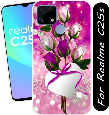 SmartGoldista Back Cover for Realme C25s(Transparent, Flexible, Silicon, Pack of: 1)