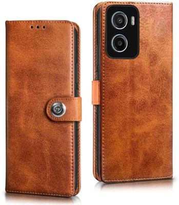 Coverage Flip Cover for LAVA Blaze Dragon (5G) | Vegan Leather | Card Slot | Magnetic | Wallet Case(Brown, Magnetic Case, Pack of: 1)