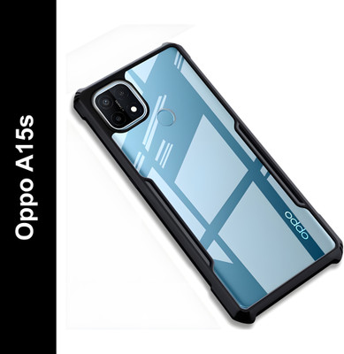 King Maker Back Cover for OPPO A15s(Black, Dual Protection, Pack of: 1)