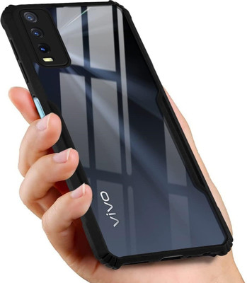 COVERBLACK Bumper Case for Vivo V2029 / Y20 / Y12s / Y20i / Y11s(Black, Shock Proof, Pack of: 1)