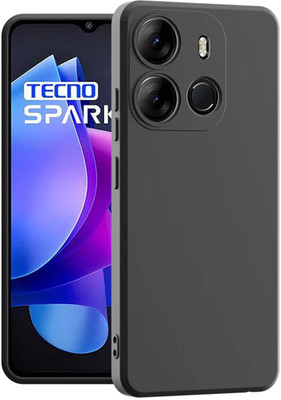Rugraj Back Cover for Tecno Spark Go 2023(Black, Camera Bump Protector, Silicon, Pack of: 1)
