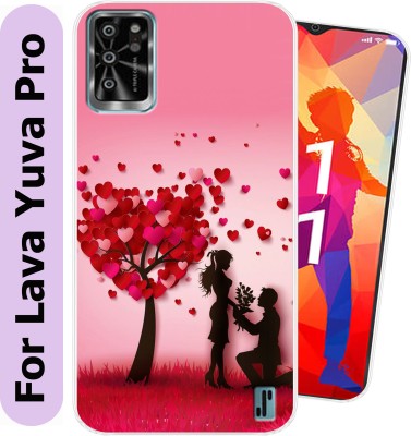 Unitrend Back Cover for Lava Yuva Pro(Pink, Black, Silicon, Pack of: 1)