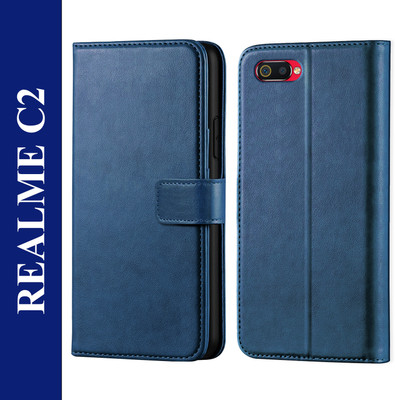 Innovex Back Cover for Realme C2(Blue, Pack of: 1)