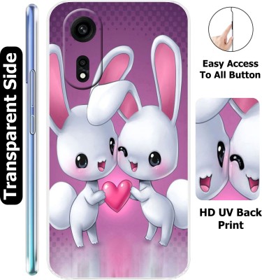 CASEINN Back Cover for Oppo A1 Pro (5G)(Pink, White, Silicon, Pack of: 1)