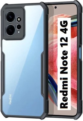 Lilliput Back Cover for Redmi Note 12 4G, Mi Redmi Note 12 4G(Black, Grip Case, Pack of: 1)