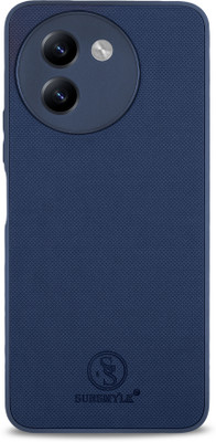 Fastship Back Cover for Vivo V2338 / Vivo_T3x 5G | Polycarbonate Frosted Shield Hard Case (PC+TPU)(Blue, Matte Finish, Pack of: 1)