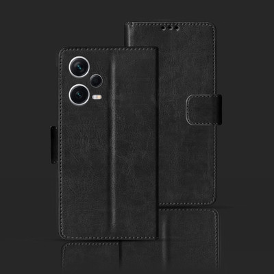 Kalua Mall Flip Cover for REDMI NOTE 12 5G(Black, Pack of: 1)
