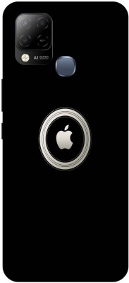 PICHKU Back Cover for Infinix Hot 10s,Apple, Iphone, Design, Art, Logo(Black, 3D Case, Pack of: 1)