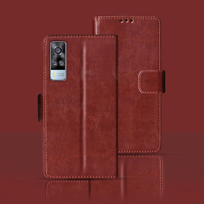 Kalua Mall Flip Cover for Vivo Y51 2020(Maroon, Magnetic Case, Pack of: 1)