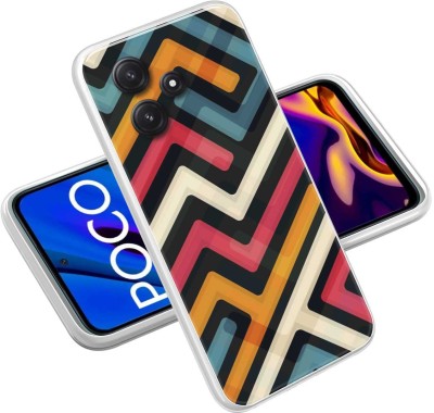 eBoggy Back Cover for Poco M6 Pro 5G(Multicolor, Dual Protection, Silicon, Pack of: 1)