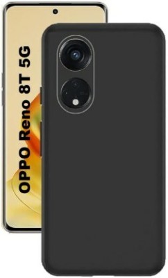 XOVO Back Cover for OPPO Reno8T 5G, oppo Reno8T 5G(Black, Dual Protection, Silicon, Pack of: 1)