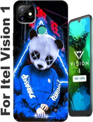 CoverEra Back Cover for Itel Vision 1 Back cover 3115(Multicolor, Dot View, Silicon, Pack of: 1)