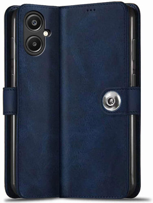 COVERBLACK Flip Cover for Tecno Spark Go 2 | Vegan Leather Finish | Magnetic | Kickstand Wallet Case(Blue, Shock Proof, Pack of: 1)
