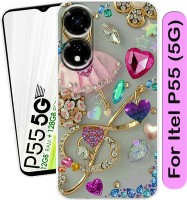 Hostprint Back Cover for Itel P55 5G(Transparent, Flexible, Silicon, Pack of: 1)