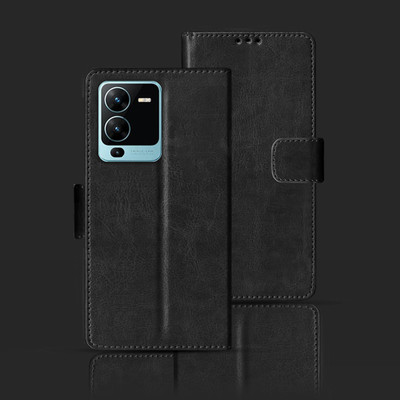 Kalua Mall Flip Cover for VIVO V25(Black, Pack of: 1)