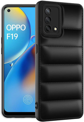 CASEHYP Back Cover for Oppo F19(Black, Puffer, Silicon, Pack of: 1)
