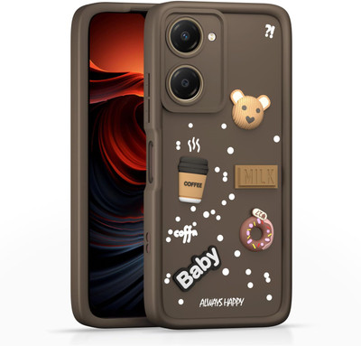 Seetu Back Cover for Vivo T3 Lite 5G / Vivo Y18 / Y18e / Y03(Brown)