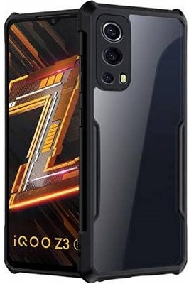 Mersal Back Cover for IQoo Z3 5G : :Gloss Finish Boom TPU(Black, Pack of: 1)
