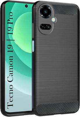 Casenew Back Cover for Tecno Camon 19, Tecno Camon 19 Pro 4G(Black, Grip Case, Silicon, Pack of: 1)