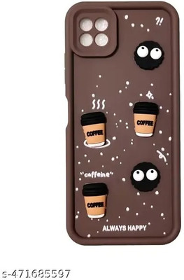 Seetu Back Cover for Samsung Galaxy A22 5g / F42 5G(Brown)