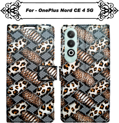 Asmart Flip Cover for OnePlus Nord CE 4 5G(Brown, Pack of: 1)