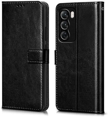 Chaseit Flip Cover for OPPO Reno 12 Pro 5G(Black, Dual Protection, Pack of: 1)