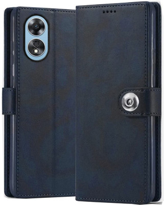 Fastship Flip Cover for OPPO CPH2565 / Oppo_A78 4G(Blue, Magnetic Case, Pack of: 1)
