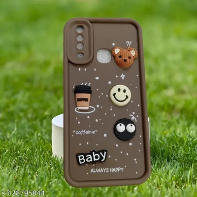 Seetu Back Cover for Vivo Y12 / Y15 / Y17 / U10(Brown)