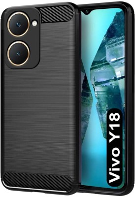 Coverage Back Cover for Vivo V2414 / Vivo_Y18i(Black, Flexible, Silicon, Pack of: 1)