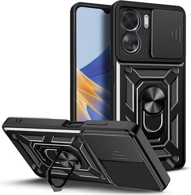 RUNICHA Back Cover for Vivo Y56 5G, Vivo Y16(Black, Shock Proof, Pack of: 1)