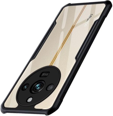 spaziogold Back Cover for Realme 11 Pro Plus 5G(Transparent, Black, Shock Proof, Pack of: 1)