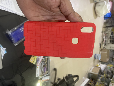 COVERBLACK Back Cover for Vivo V9 |Soft Micro fiber Coating |Flexible Armor Hybrid Case(Red, Shock Proof, Pack of: 1)