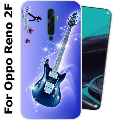 Unitrend Back Cover for Oppo Reno2 F(Blue, Flexible, Silicon, Pack of: 1)