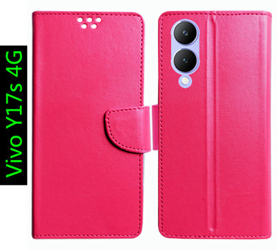Toklot Flip Cover for Vivo Y17s 4G(Pink, Pack of: 1)