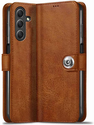 Chaseit Flip Cover for SAMSUNG Galaxy A16 5G(Brown, Dual Protection, Pack of: 1)