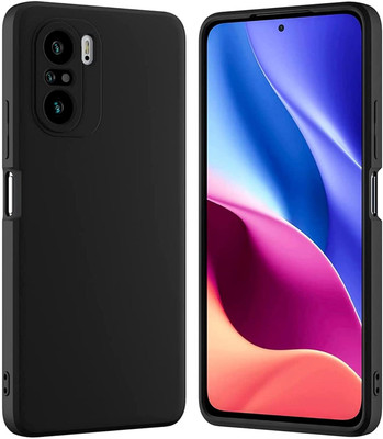 Vshop Back Cover for Xiaomi Mi 11X / Mi 11X Pro, Poco F3(Black, Flexible, Silicon, Pack of: 1)