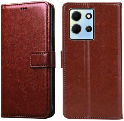 Fastship Flip Cover for Infinix Note 30 5G(Brown, Magnetic Case, Pack of: 1)