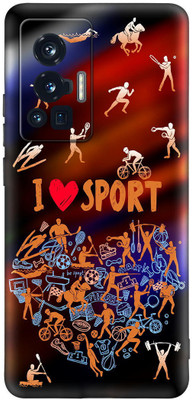 7printzone Back Cover for VIVO X70 PRO(Multicolor, Flexible, Silicon)